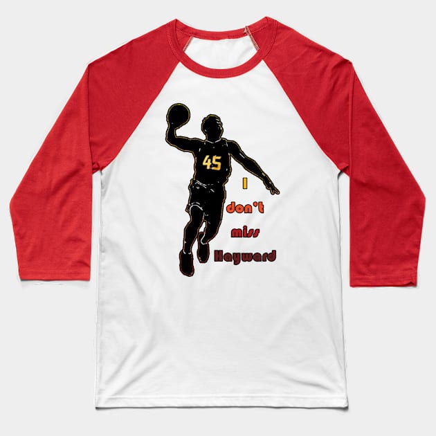 I Don't Miss Hayward (City Edition) Baseball T-Shirt by Backpack Broadcasting Content Store